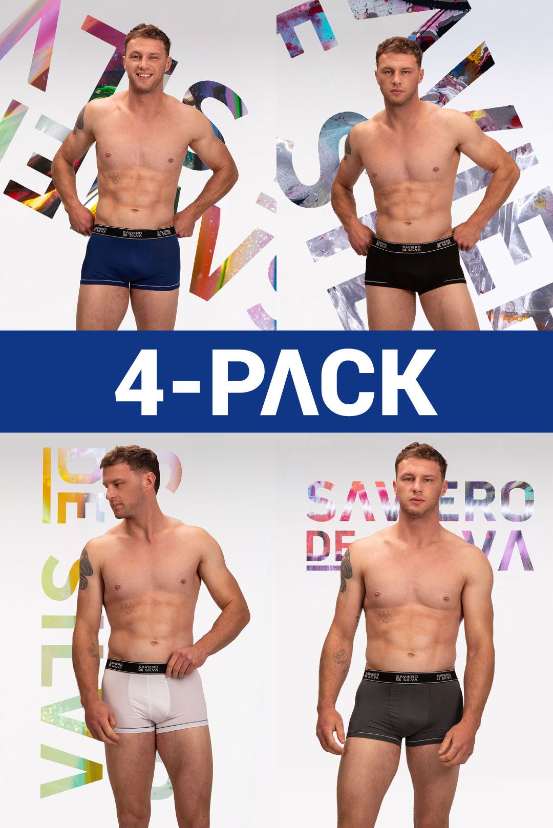 Saviero De Silva Low-rise trunks 4-Pack