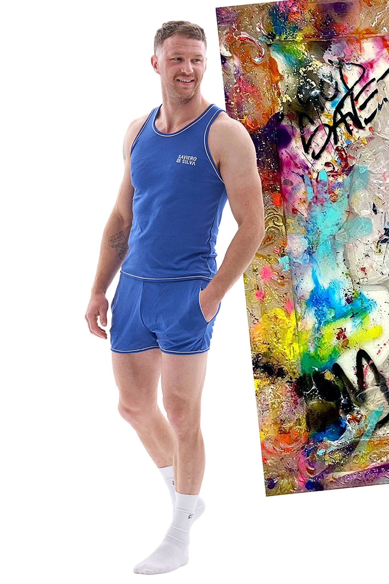 Saviero De Silva loungewear vest top