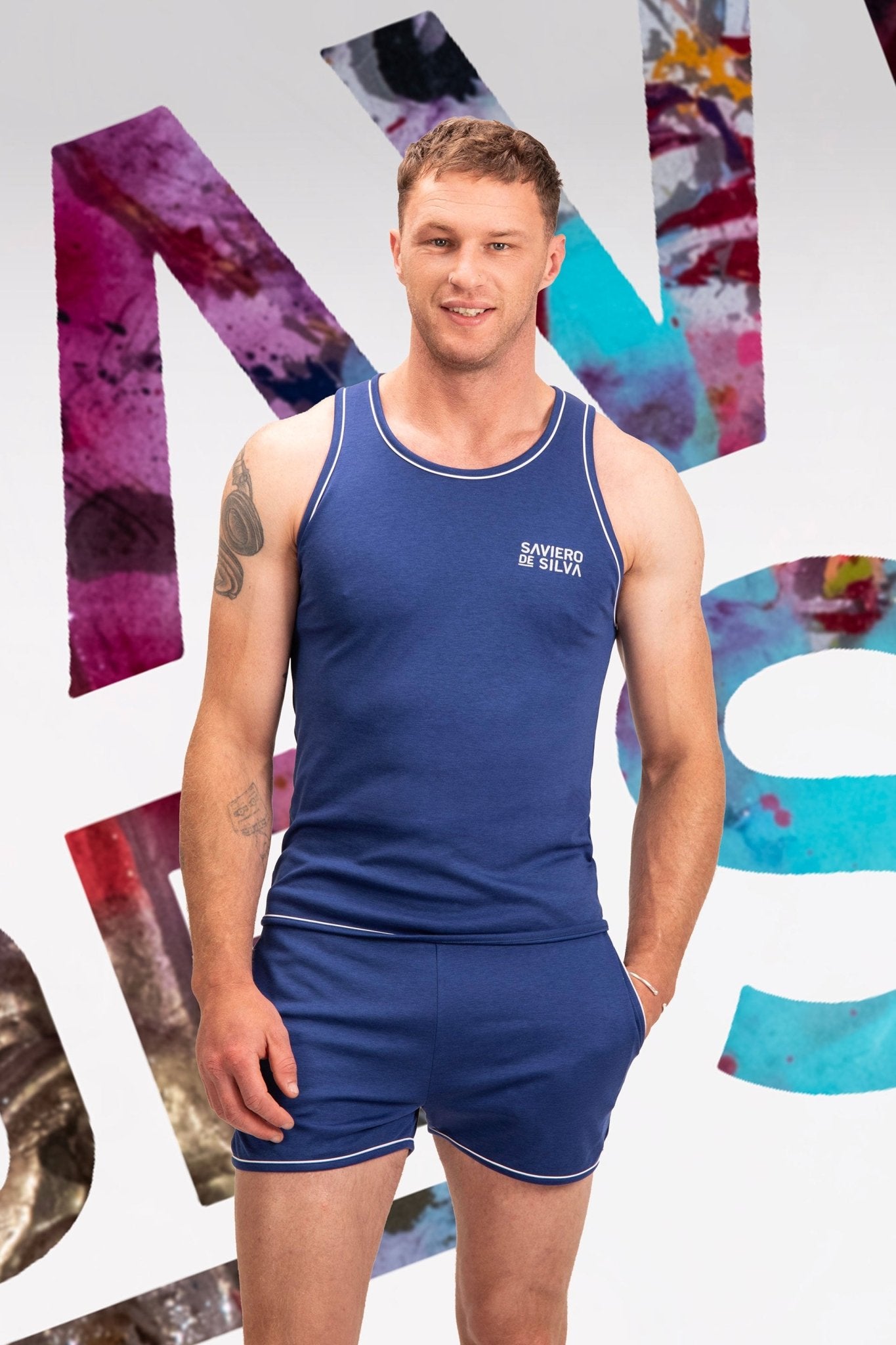 Saviero De Silva loungewear vest top