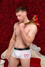 White Entwined Collection low-rise trunks