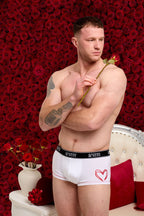 White Entwined Collection low-rise trunks